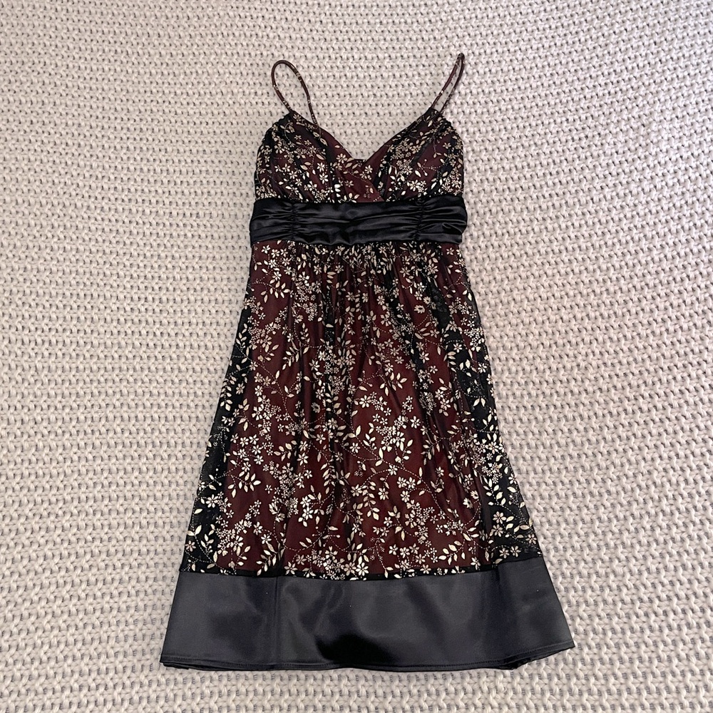 NWOT Brown & Gold Dress